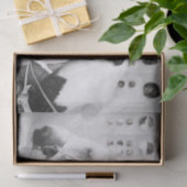 Paarden Land Rustisch zwart en wit Western Tissuepapier (Geschenk)