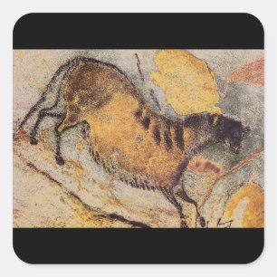 Paarden', Lascaux, Dordogne_Art of Antiquity Vierkante Sticker