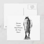 Paarden laten hoofdafdrukken op je hart achter: Po Briefkaart (Voorkant / Achterkant)
