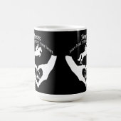 Paarden laten Prints op je hart achter Koffiemok (Center)