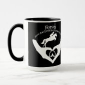 Paarden laten Prints op je hart achter Mok (Links)