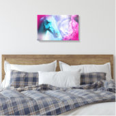 Paarden lenen ons de vleugels die we niet hebben canvas afdruk (Insitu (Slaapkamer))