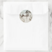 Paarden - Leonardo da Vinci Ronde Sticker (Tas)