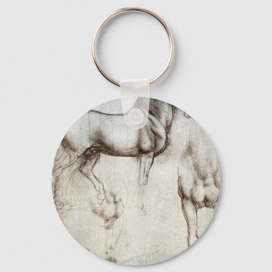 Paarden - Leonardo da Vinci Sleutelhanger (Voorkant)