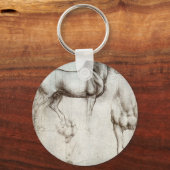 Paarden - Leonardo da Vinci Sleutelhanger (Voorkant)