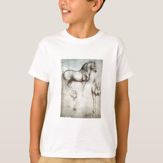 Paarden - Leonardo da Vinci T-shirt (Voorkant)