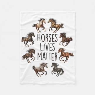  paarden leven 1 fleece deken