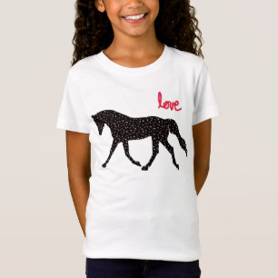 Paarden, liefde en harten t-shirt