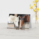 Paarden Liefhebben Kaart (Gele Bloem)