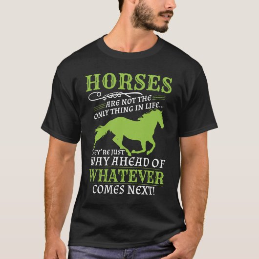 Paarden liggen ver boven t-shirt (Voorkant)