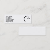 Paarden logo mini visitekaartje (Voorkant / Achterkant)