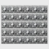 Paarden lopen cadeaupapier (Vlak)