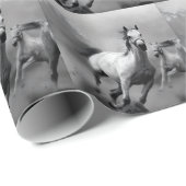 Paarden lopen cadeaupapier (Rol Hoek)