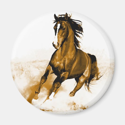 Paarden lopen magneet (Voorkant)