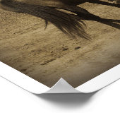 Paarden lopen poster (Hoek)