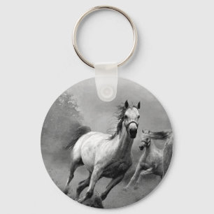 Paarden lopen sleutelhanger