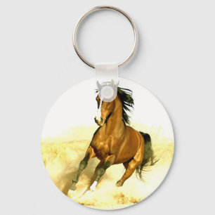 Paarden lopen sleutelhanger