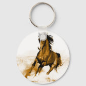 Paarden lopen sleutelhanger (Voorkant)