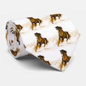Paarden lopen stropdas (Opgerold)