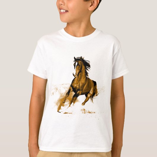 Paarden lopen t-shirt (Voorkant)