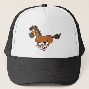 Paarden lopen trucker pet