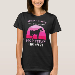 Paarden lost de meeste honden paarden op t-shirt