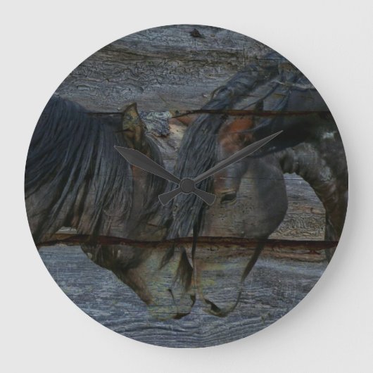 Paarden Love Grote Klok (Voorkant)