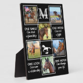 Paarden Lover Equestrian Persoonlijke Fotocollage Fotoplaat (Zijkant)