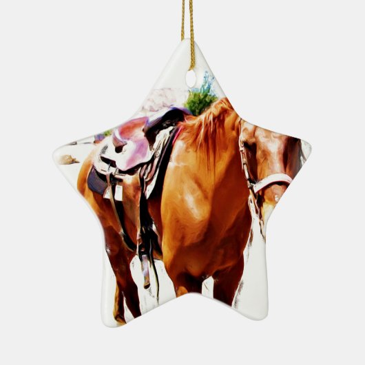 Paarden Lover_ Keramisch Ornament (Rechts)