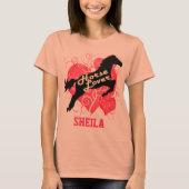 Paarden Lover Personalized Sheila Gepersonaliseerd T-shirt (Voorkant)