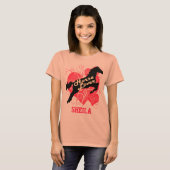Paarden Lover Personalized Sheila Gepersonaliseerd T-shirt (Voorkant volledig)