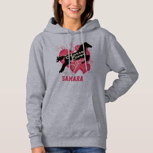 Paarden Lover Persoonlijk Samira Gepersonaliseerd Hoodie (Voorkant)