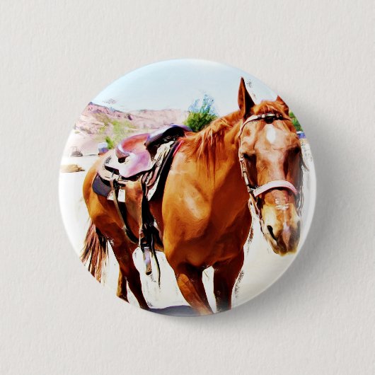 Paarden Lover_ Ronde Button 5,7 Cm (Voorkant)