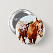 Paarden Lover_ Ronde Button 5,7 Cm (Voorkant /achterkant)