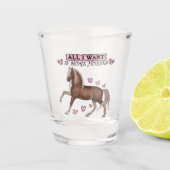 Paarden Lover Shot Glass Glas (Voorkant)