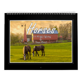 Paarden Maandelijkse kalender 2018 door Tom Minuto