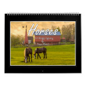 Paarden Maandelijkse kalender 2018 door Tom Minuto (Hoes)