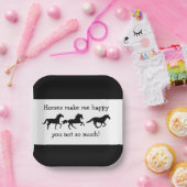 Paarden maken me blij dat je niet zo veel grappige papieren bordje (Feest)