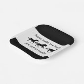 Paarden maken me blij dat je niet zo veel grappige papieren bordje (Gebogen)