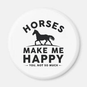Paarden maken me blij dat je niet zo veel magneet