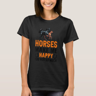 Paarden maken me gelukkig Paard T-shirt