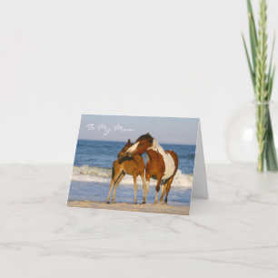Paarden Mam Moederdag Kaart