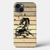 Paarden  meesterstuk iphone 13 hoesje (Achterkant)