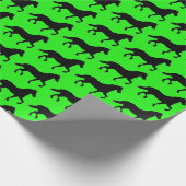 Paarden met  achtergrondkleur cadeaupapier (Hoek)