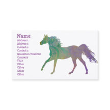 Paarden met bootende kracht in Paars