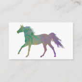 Paarden met bootende kracht in Paars Visitekaartje (Achterkant)