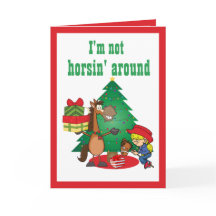 Paarden met cadeaus en Kaart van een kruidenierspa