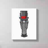 Paarden met cilinder canvas afdruk (Voorkant)