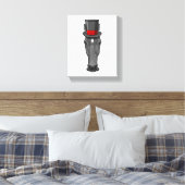 Paarden met cilinder canvas afdruk (Insitu (Slaapkamer))