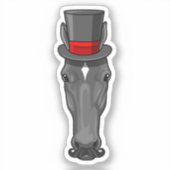 Paarden met cilinder sticker (Voorkant)